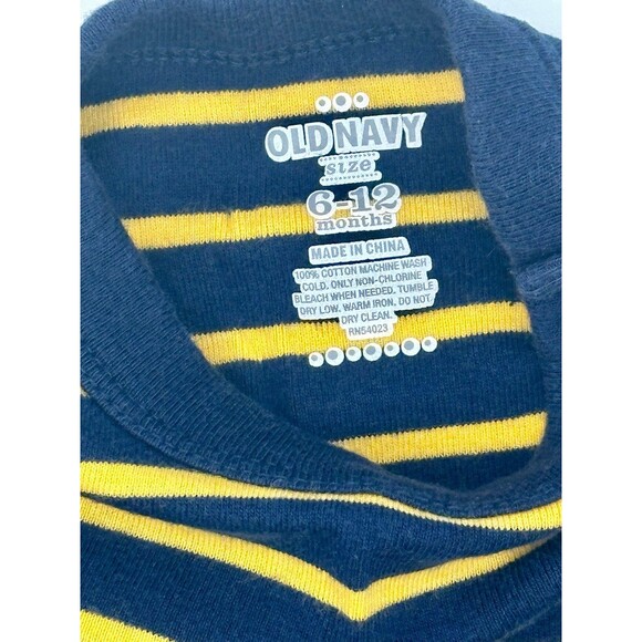 Old Navy Stripe Top Blue Yellow Bodysuit (890) - Picture 2 of 2